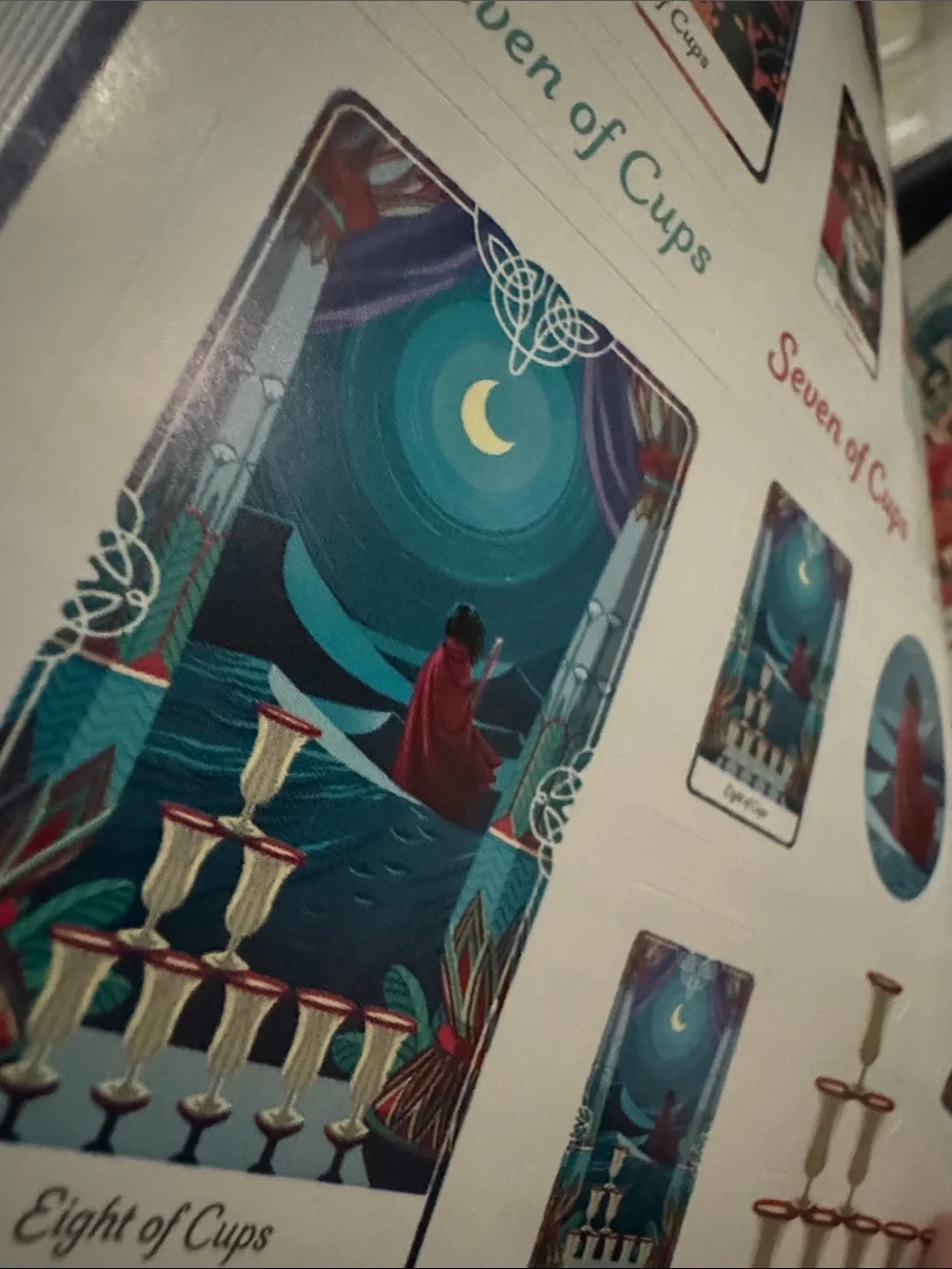 New Tarot of the Divine Stickerology Sticker Book - Navy Blue Cover